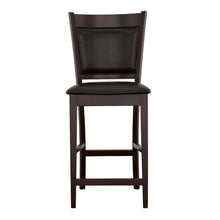 Load image into Gallery viewer, Jaden - Upholstered Counter Chair (Set of 2) - Black And Espresso