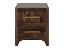 Load image into Gallery viewer, Praga - 2-Drawer Nightstand - Almond / Barrel Brown