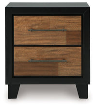 Load image into Gallery viewer, Kraeburn - Brown / Black - Two Drawer Night Stand