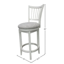 Load image into Gallery viewer, Americana Modern Dining - Spindle Back Swivel Barstool - Cotton