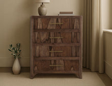 Load image into Gallery viewer, Praga - 4-Drawer Chest - Almond / Barrel Brown