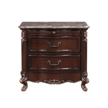 Load image into Gallery viewer, Constantine - Nightstand With Marble Top - Cherry