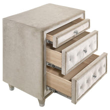 Load image into Gallery viewer, Antonella - Upholstered 3-Drawer Nightstand