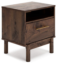 Load image into Gallery viewer, Calverson - Mocha - One Drawer Night Stand - Medium