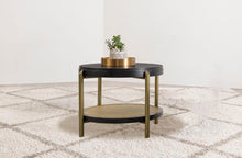 Load image into Gallery viewer, Arini - Round End Side Table With Storage Shelf