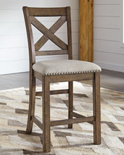 Load image into Gallery viewer, Moriville - Beige - Upholstered Barstool (Set of 2)