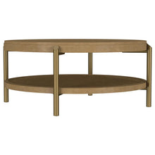 Load image into Gallery viewer, Arini - Round Coffee Table With Storage Shelf