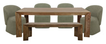 Load image into Gallery viewer, Crossings - Rectangular Dining Table With 4 Upholstered Chairs - Brown