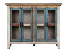 Load image into Gallery viewer, Antique - Console With 4 Glass Doors - Multicolor