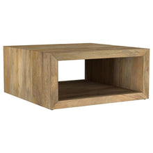 Load image into Gallery viewer, Benton - Square Solid Mango Wood Coffee Table - Natural