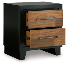 Load image into Gallery viewer, Kraeburn - Brown / Black - Two Drawer Night Stand