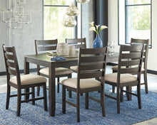 Load image into Gallery viewer, Rokane - Brown - Dining Room Table Set (Set of 7)