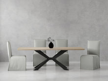 Load image into Gallery viewer, Crossings - Rectangular Dining Table With 4 Upholstered Chairs - Natural