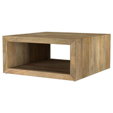 Load image into Gallery viewer, Benton - Square Solid Mango Wood Coffee Table - Natural
