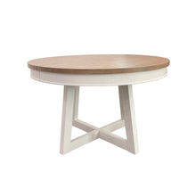 Load image into Gallery viewer, Americana Modern Dining - 48 - 66" Round Dining Table And 4 Barrel Chairs - Cotton