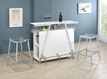 Load image into Gallery viewer, Araceli - Freestanding LED Home Bar Cabinet - White High Gloss