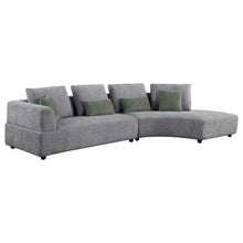 Load image into Gallery viewer, Toscano - Upholstered Sectional Sofa - Gray