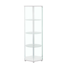 Load image into Gallery viewer, Zahavah - 4-Shelf Hexagonal Clear Glass Curio Cabinet