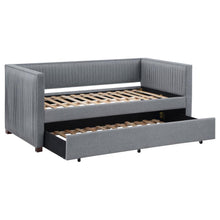 Load image into Gallery viewer, Brodie - Upholstered Twin Daybed With Trundle - Gray