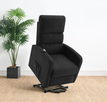 Load image into Gallery viewer, Amsdell - Upholstered Power Lift Recliner With Remote - Black