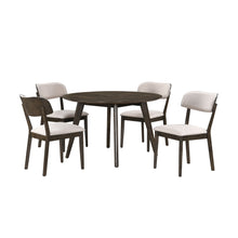 Load image into Gallery viewer, Rex - 48" Round Dining Table & 4 Open Back Chairs - Dark Brown