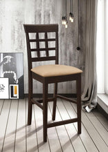 Load image into Gallery viewer, Gabriel - Lattice Back Counter Chair (Set of 2) - Cappuccino