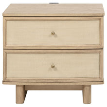 Load image into Gallery viewer, Kailani - 2-Drawer Nightstand Bedside Table - Beige Oak