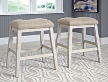 Load image into Gallery viewer, Skempton - White - Upholstered Stool (Set of 2)