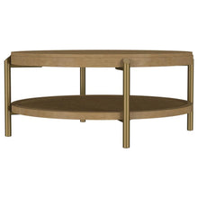 Load image into Gallery viewer, Arini - Round Coffee Table With Storage Shelf
