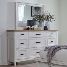 Load image into Gallery viewer, Americana Modern Bedroom - 9 Drawer Dresser And Mirror - Light Brown