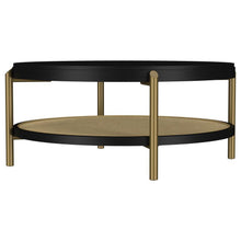 Load image into Gallery viewer, Arini - Round Coffee Table With Storage Shelf