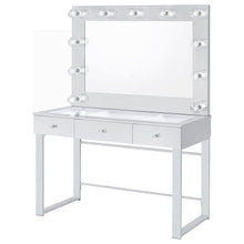 Load image into Gallery viewer, Umbridge - 3-Drawer Vanity Set With Lighting - Chrome And White