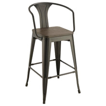 Load image into Gallery viewer, Cavalier - Metal Bar Chair (Set of 2) - Dark Elm And Matte Black