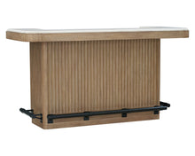 Load image into Gallery viewer, Escape - 78" Dining Bar With 2 Upholstered Swivel Barstools - Glazed Natural Oak