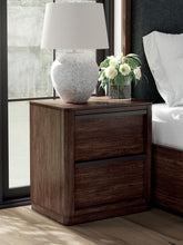 Load image into Gallery viewer, Dilenno - Dark Brown - Two Drawer Night Stand