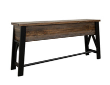 Load image into Gallery viewer, Loft Brown - Counter Height Sofa Table - Two Tone Gray / Brown