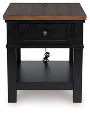Load image into Gallery viewer, Wildenauer - Brown / Black - Rectangular End Table