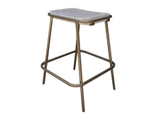 Load image into Gallery viewer, Sahara - Stool - Light Cream / Golden