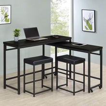 Load image into Gallery viewer, Hawes - 4 Piece Multipurpose Counter Height Table Set - Black