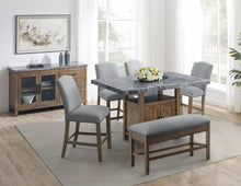 Load image into Gallery viewer, Grayson - Counter Dining Set - Distressed Wood Base