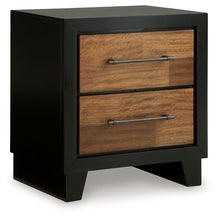 Load image into Gallery viewer, Kraeburn - Brown / Black - Two Drawer Night Stand