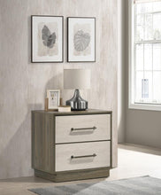 Load image into Gallery viewer, Fenwick - 2-Drawer Nightstand Bedside Table - Gray Oak