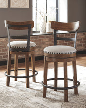 Load image into Gallery viewer, Valebeck - Full Back Swivel Stool