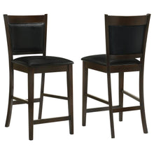 Load image into Gallery viewer, Jaden - Upholstered Counter Chair (Set of 2) - Black And Espresso