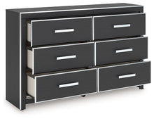 Load image into Gallery viewer, Zuraleus - Black - Six Drawer Dresser