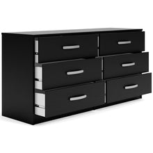 Load image into Gallery viewer, Finch - Black - Six Drawer Dresser - 29'' Height