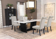 Load image into Gallery viewer, Sherry - Rectangular Marble Top Dining Table Set