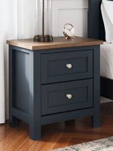 Load image into Gallery viewer, Landocken - Brown / Blue - Two Drawer Night Stand
