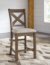 Load image into Gallery viewer, Moriville - Beige - Upholstered Barstool (Set of 2)