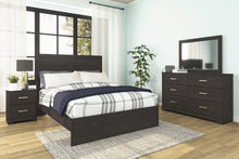 Load image into Gallery viewer, Belachime - Charcoal - Two Drawer Night Stand